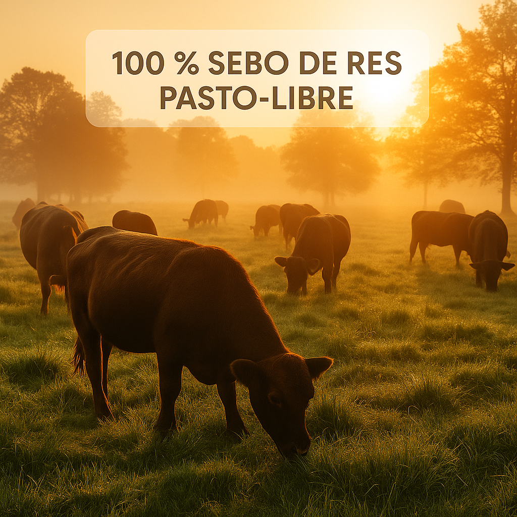 Bálsamo de Sebo de Res con Cera Natural y Miel 100% Pura